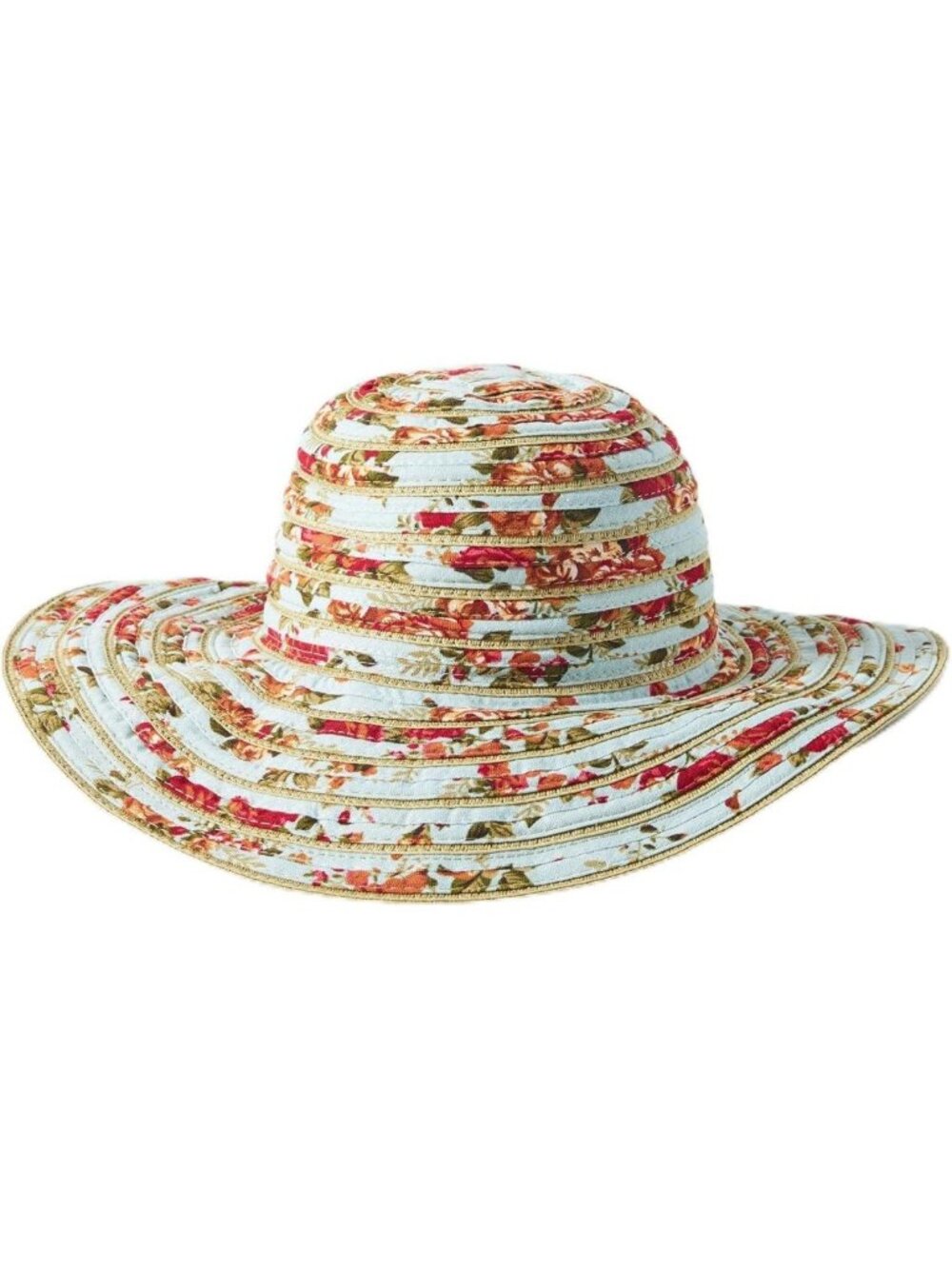 Floral Bucket Hat - Stylish Multi-Color Design for Summer Fashion & Sun